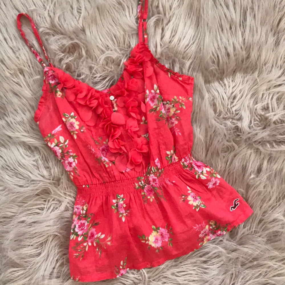 Floral Hollister Sleeveless Top